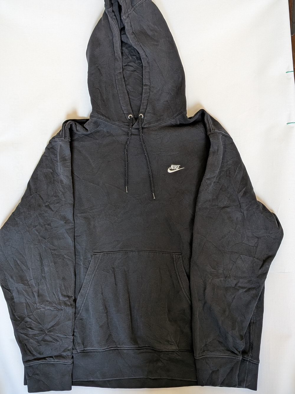 Men's XL Nike SportswearHoodie sweatshirt Black Cotton Pullover Vintage Y2K
